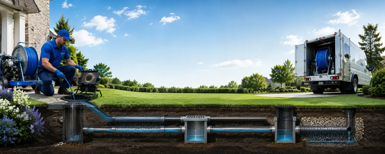 Outdoor drain cleaning information for Metcalfe, MS